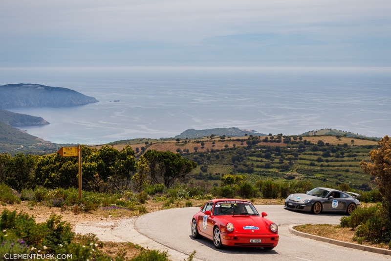 05 BRODARD Jeremy, BRODARD Jean-Claude, Porsche 964 Rs, 1992, action during the Flat 6 Rallye 2023 between Bastia and Ajaccio, from April 27 to May 1st, 2023 in France - Photo Clément Luck / DPPI