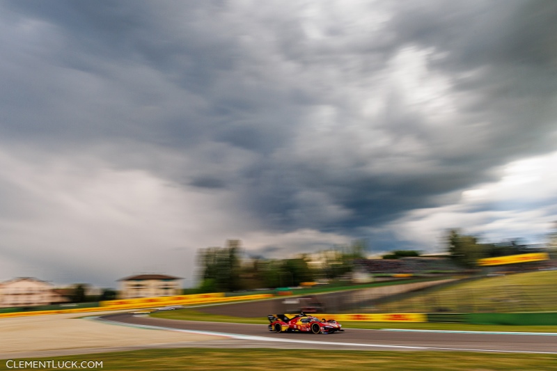 51 PIER GUIDI Alessandro (ita), CALADO James (gbr), GIOVINAZZI Antonio (ita), Ferrari AF Corse, Ferrari 499P #51, Hypercar, action during the 2024 6 Hours of Imola, 2nd round of the 2024 FIA World Endurance Championship, from April 18 to 21, 2024 on the Autodromo Internazionale Enzo e Dino Ferrari in Imola, Italy - Photo Clément Luck / DPPI