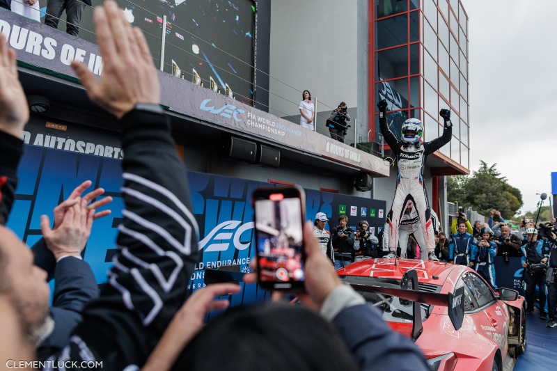 FARFUS Augusto (bra), Team WRT, BMW M4 GT3, portrait celebration during the 2024 6 Hours of Imola, 2nd round of the 2024 FIA World Endurance Championship, from April 18 to 21, 2024 on the Autodromo Internazionale Enzo e Dino Ferrari in Imola, Italy - Photo Clément Luck / DPPI